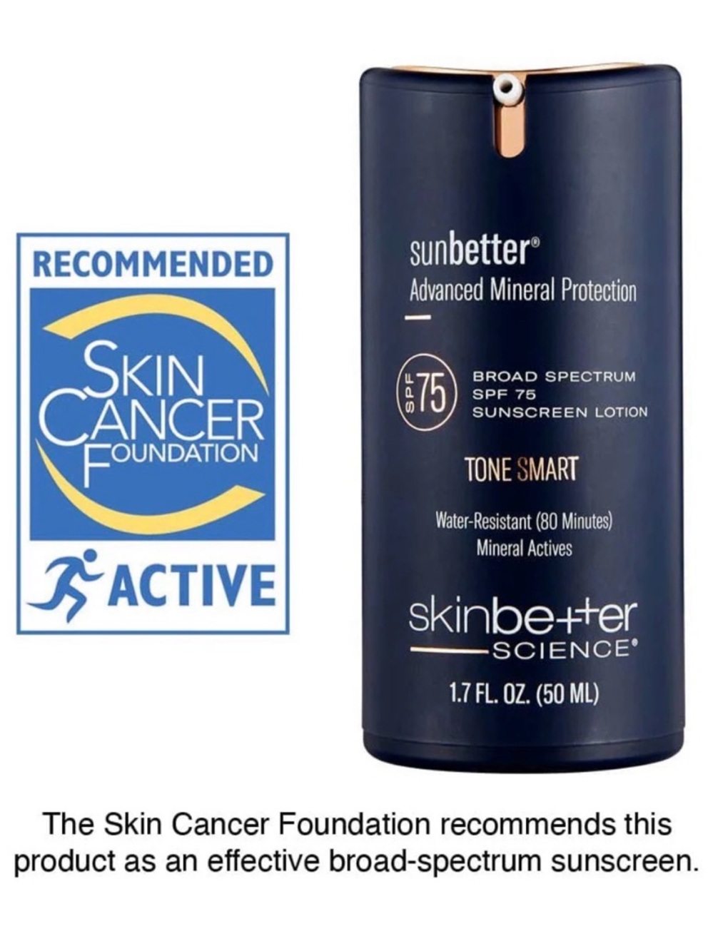 Skinbetter Science Sunbetter Tone Smart SPF 75 Mineral Sunscreen Lotion